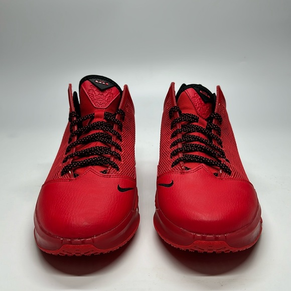 USED Nike LeBron 19 Low Light Crimson Red Basketball Shoes DO9829-600 No Box - Picture 6 of 8